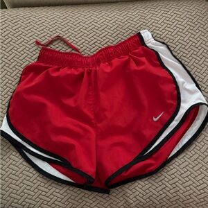 Nike Red Athletic DRI-FIT Running Shorts